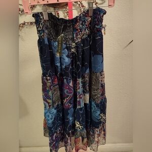 Chaudry Kc Patchwork Floral Ruffle Skirt Anthropologie